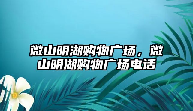 微山明湖購物廣場，微山明湖購物廣場電話